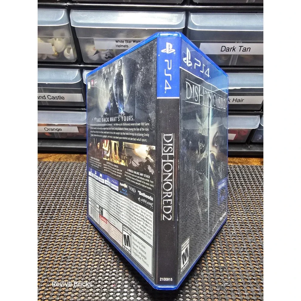 Dishonored 2 (Sony PlayStation 4, PS4 2016) CIB Complete Tested W/ Sticker Sheet